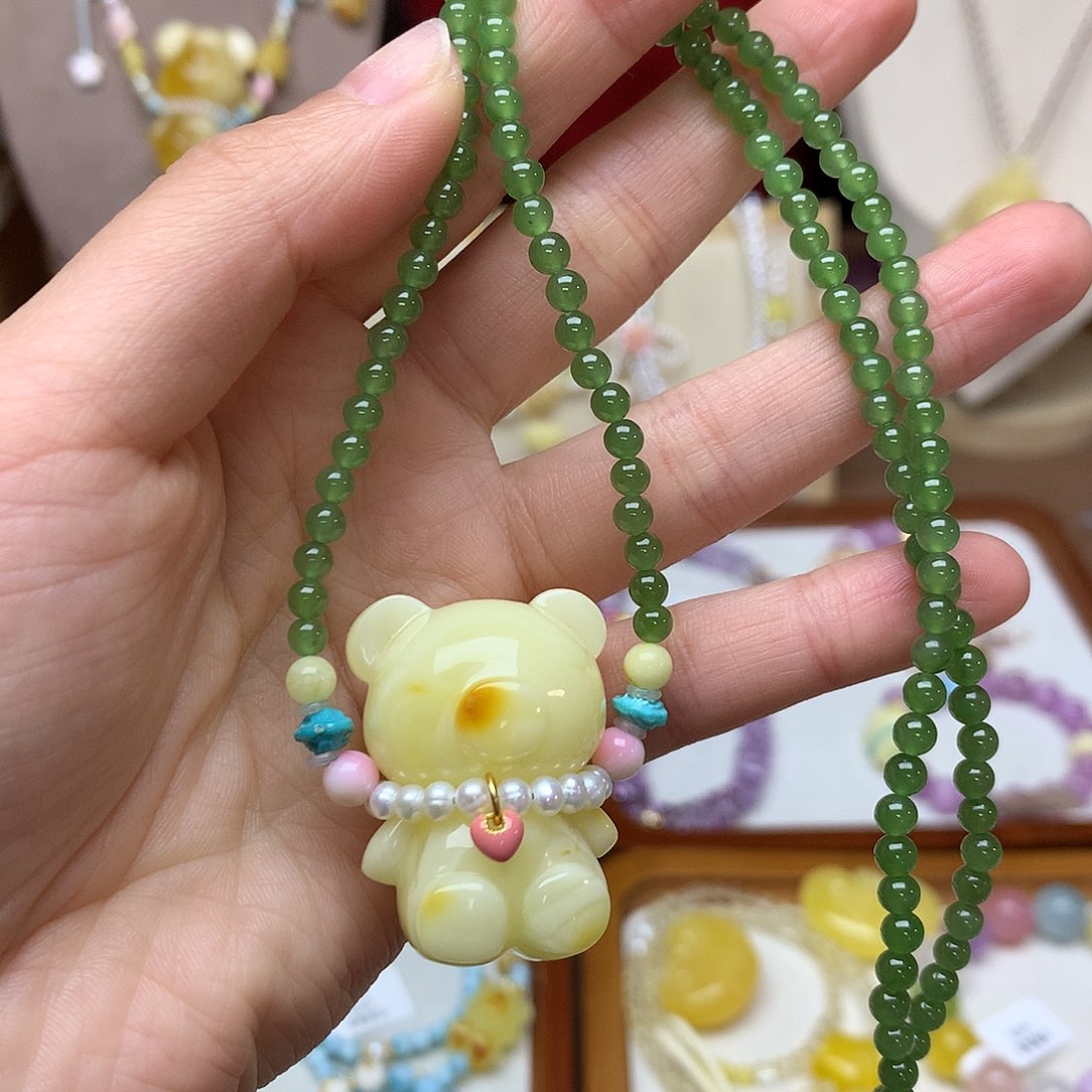 琥珀吊坠(不含链)未镶嵌