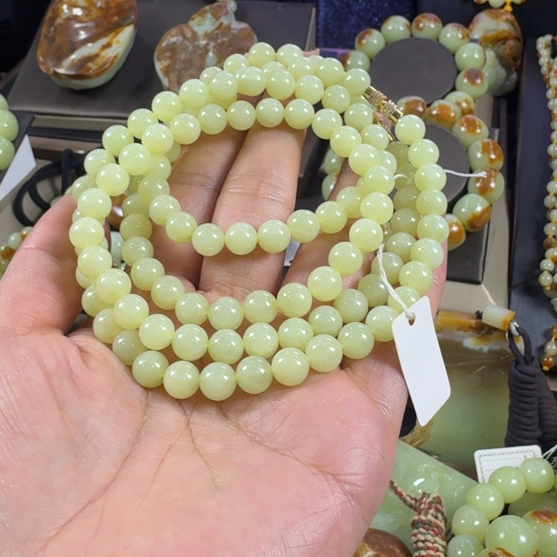 岫岩老玉（透闪石质玉）未镶嵌手链