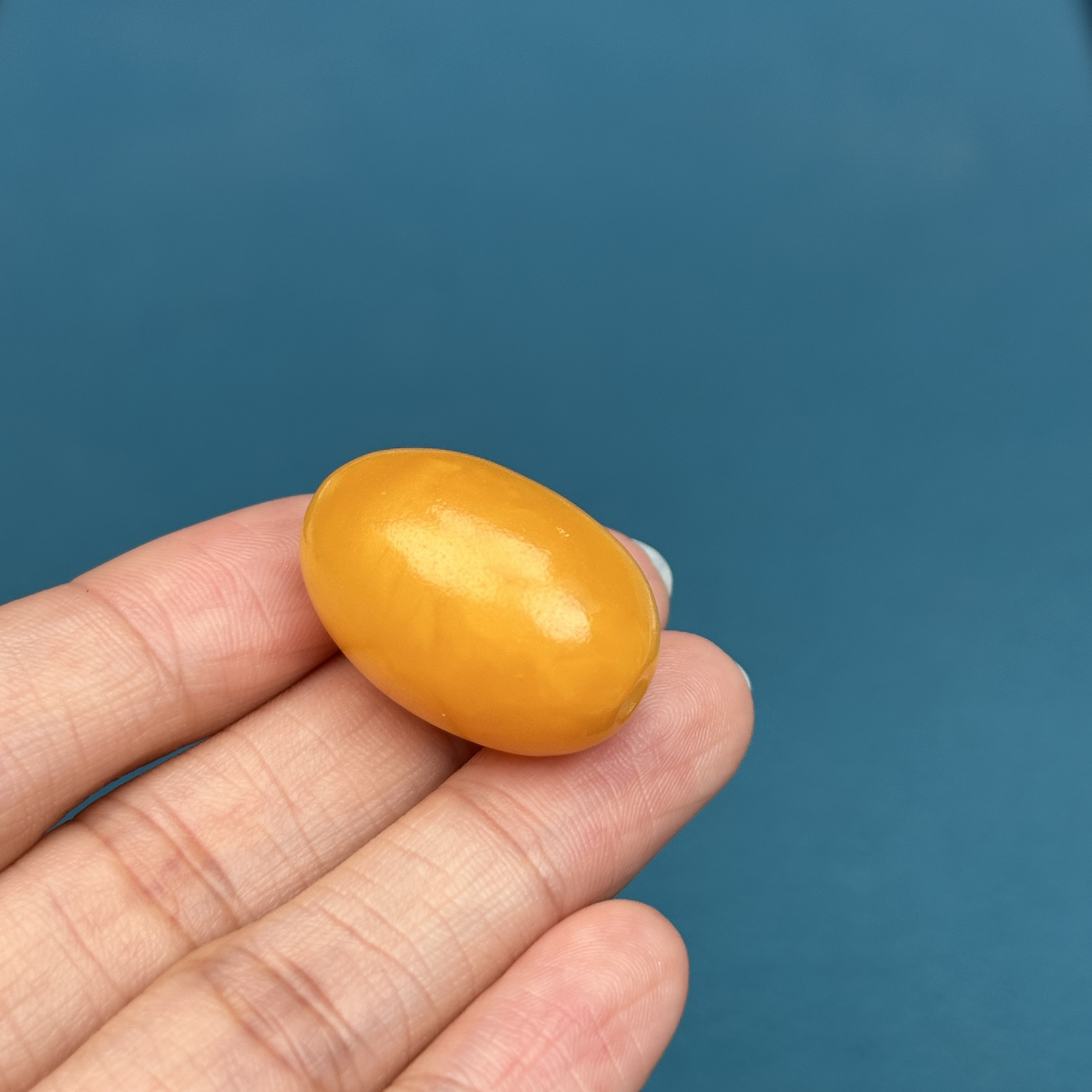 Y3624天然原矿蜜蜡老蜡枣珠17.8x26mm抖音基地质检发货