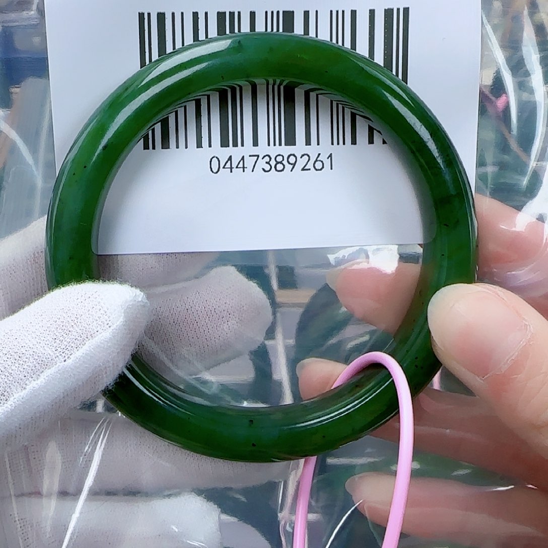 和田玉（碧玉）手镯未镶嵌6162