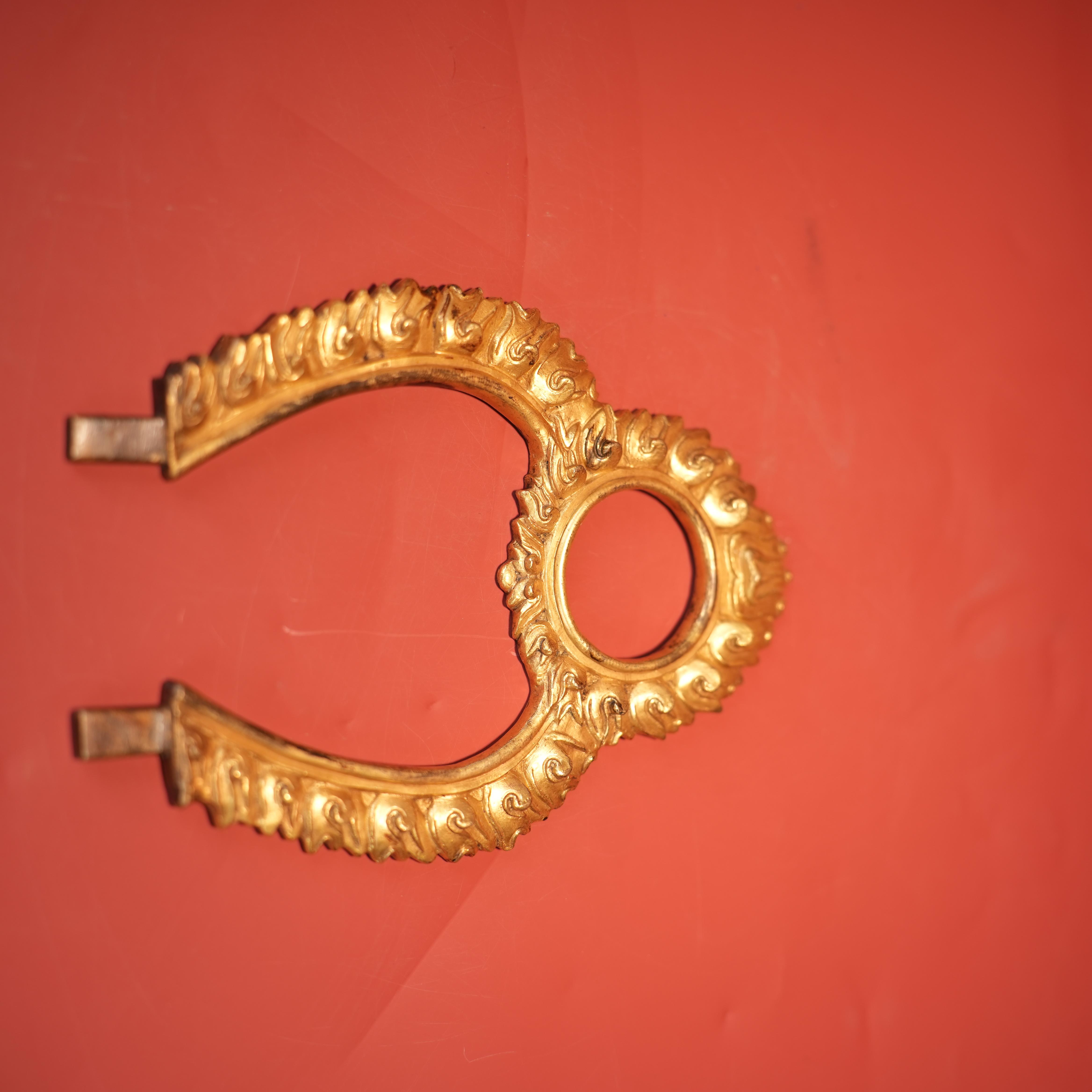 lot1069 清乾隆宫廷铜鎏金无量寿佛背光