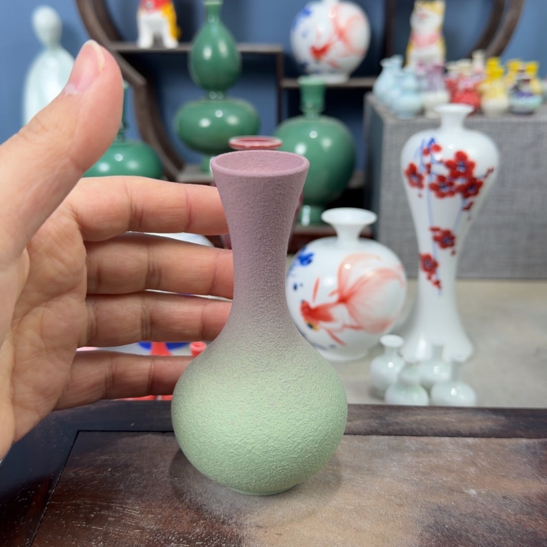 陶瓷手工小花器摆件