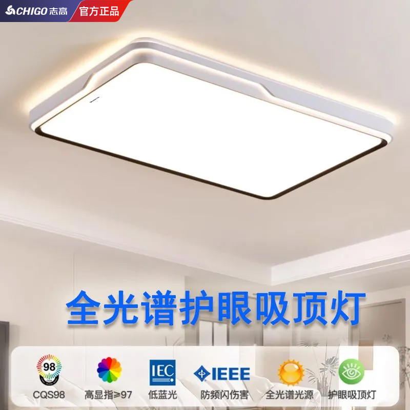 Chigo/志高客厅灯LED吸顶灯主卧室灯2025新款创意房间灯简约北欧