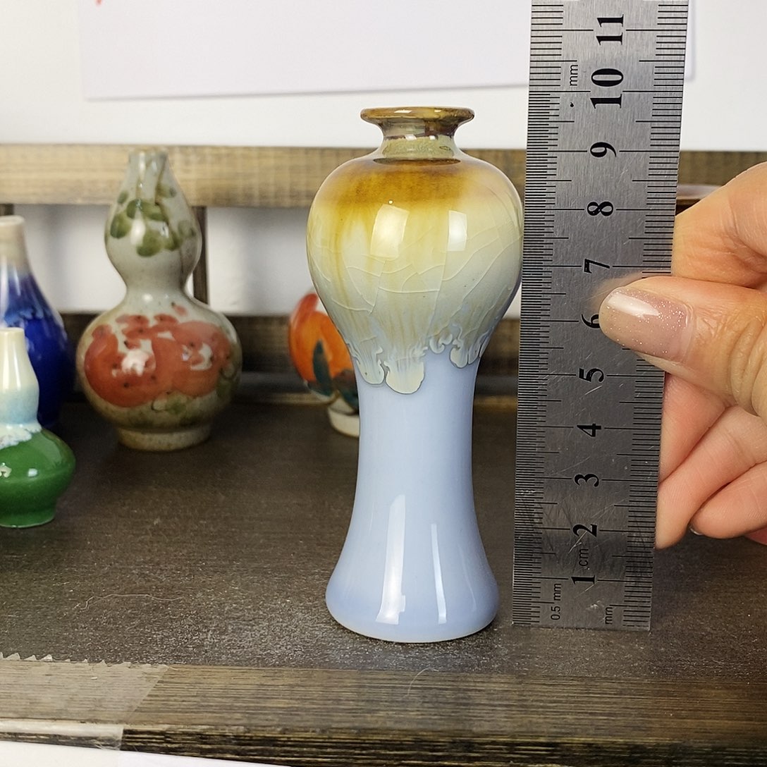 摆件景德镇高温陶瓷小花瓶