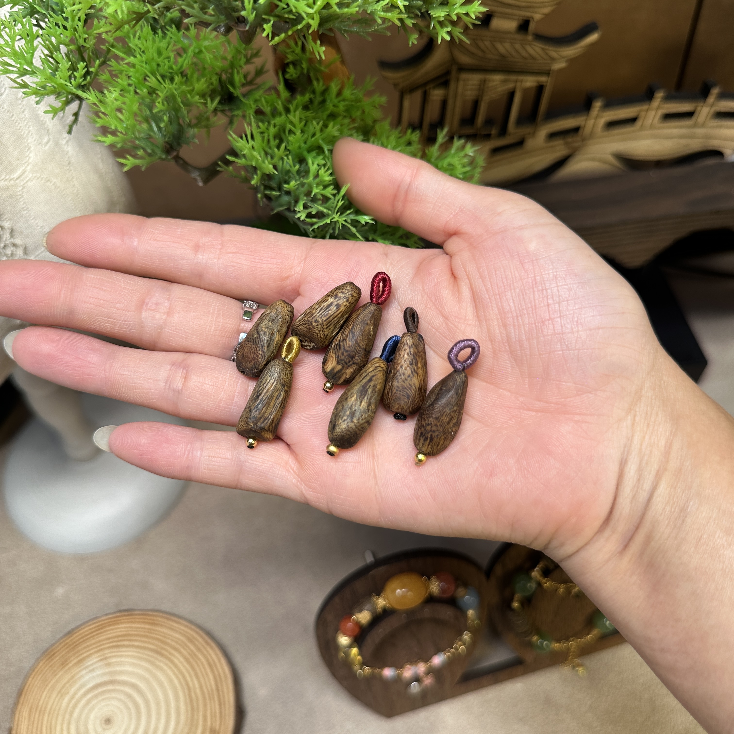 树钉料木质配饰文玩DIY配件