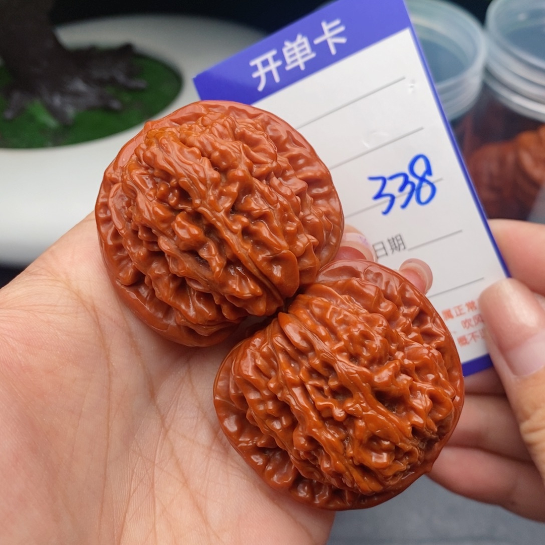 文玩核桃把件44四座楼338