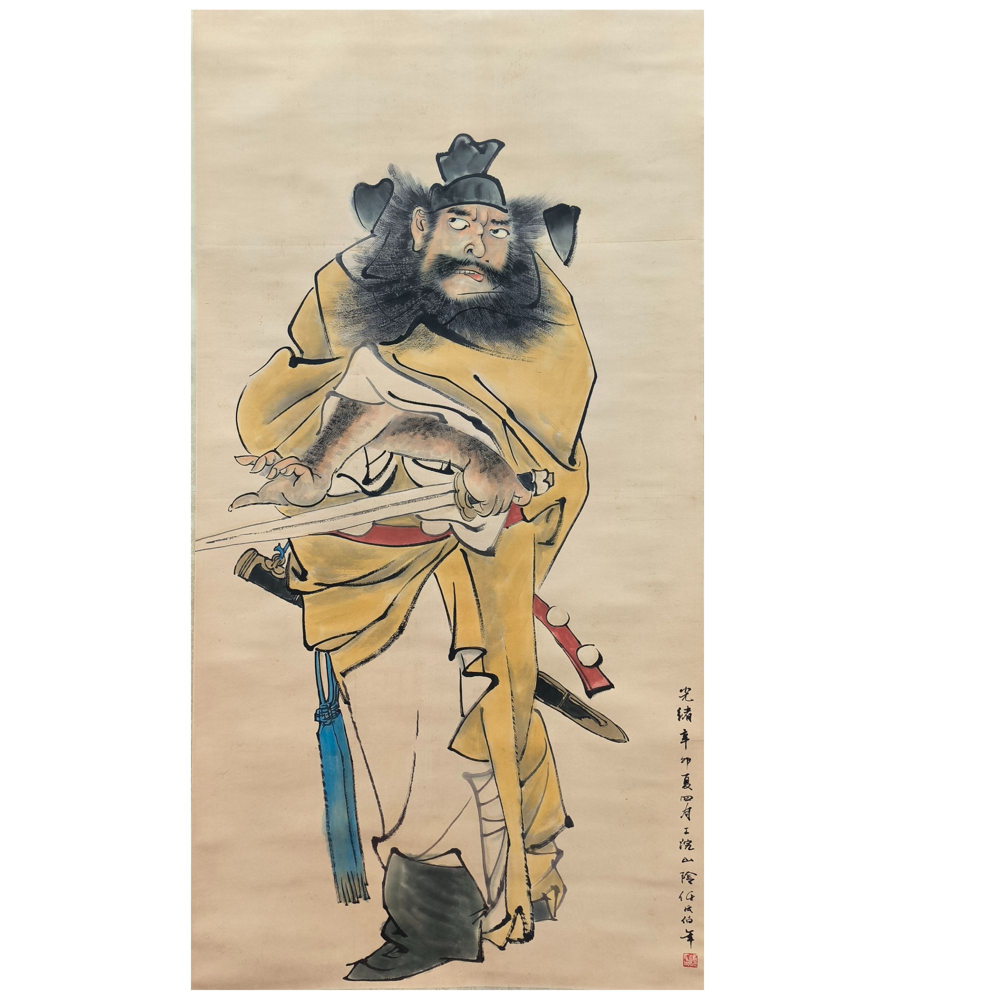 RBN纸本立轴135*67人物