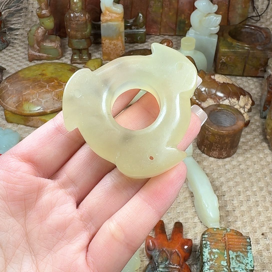 白玉菩提吊坠挂件