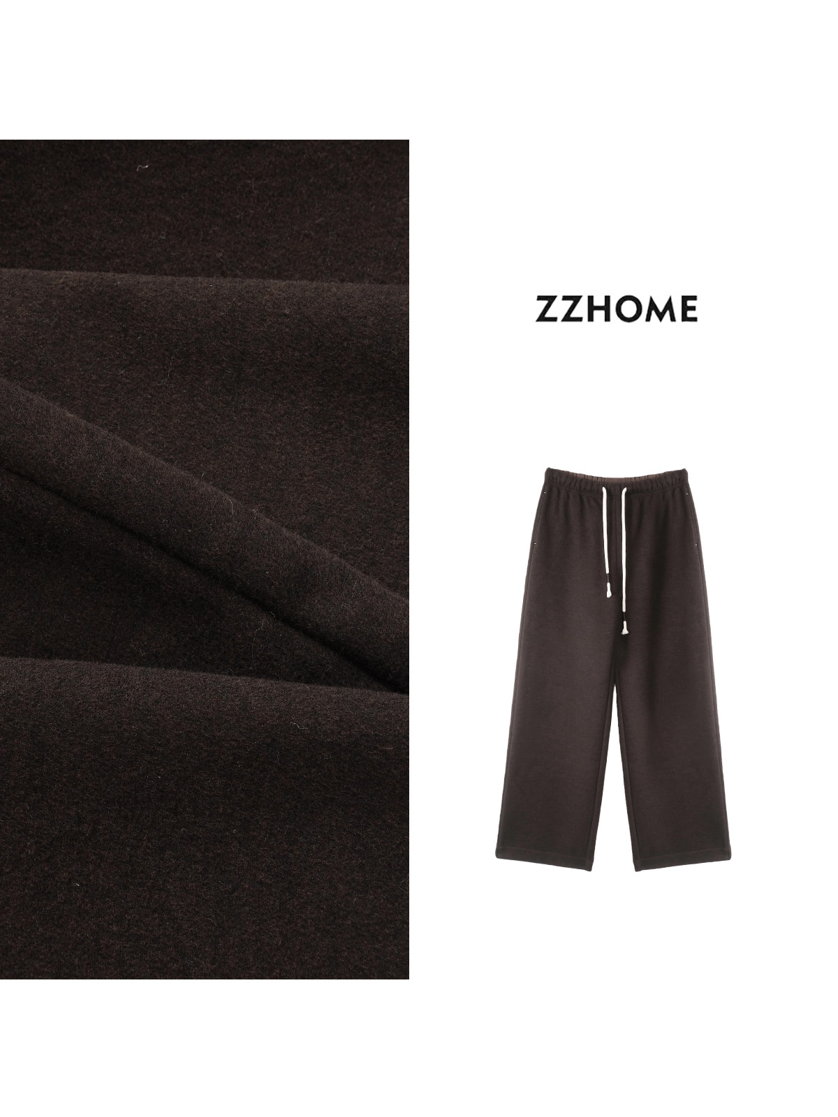 ZOZO HOME ｜暖冬刚需抽绳悬垂直筒糯米裤q172662p