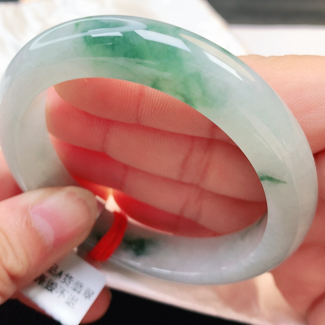 未镶嵌手镯翡翠缅甸纯天然A货翡翠飘花