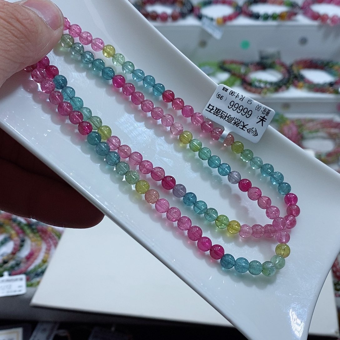 碧玺手链未镶嵌手链