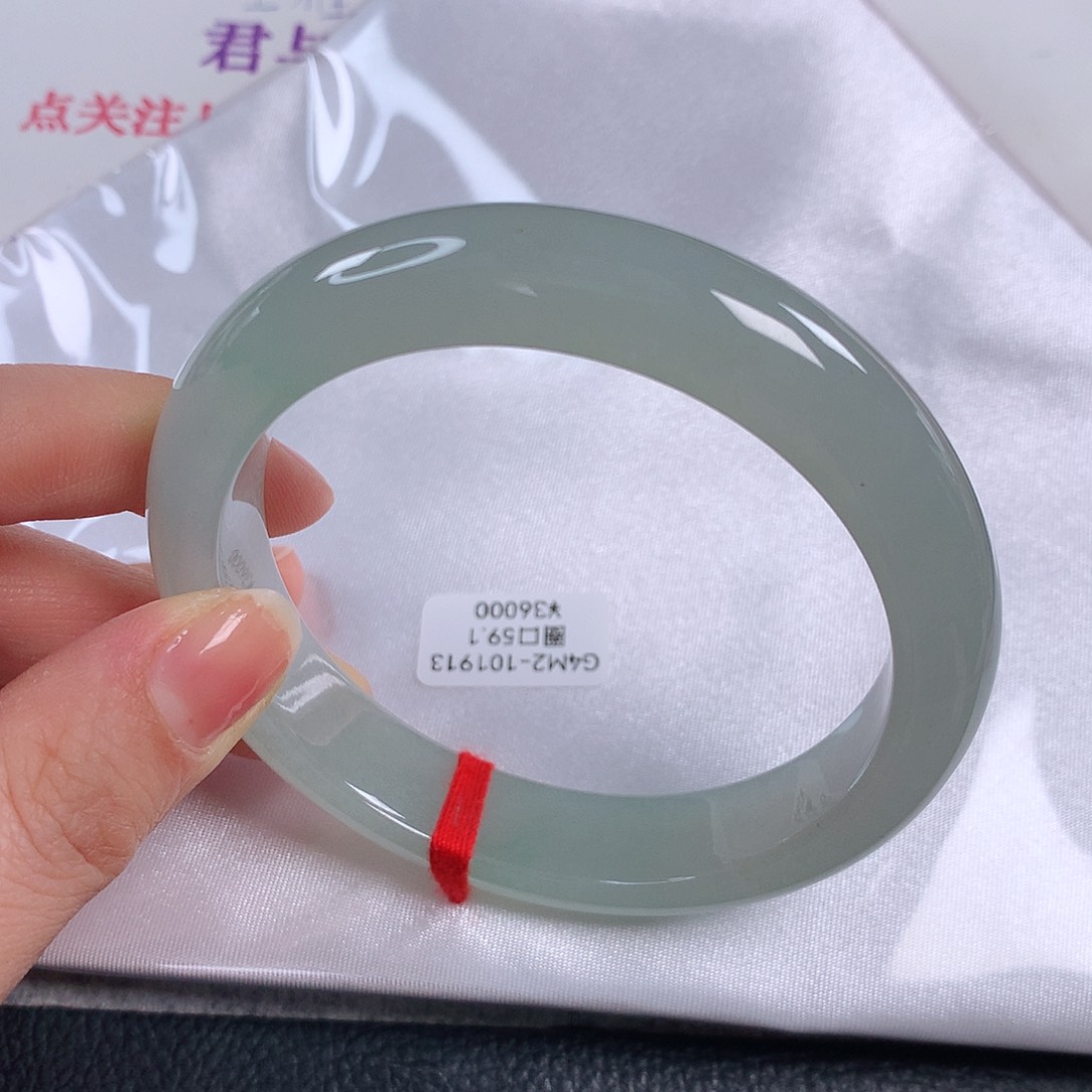翡翠手镯未镶嵌 正圈①⑤⑨