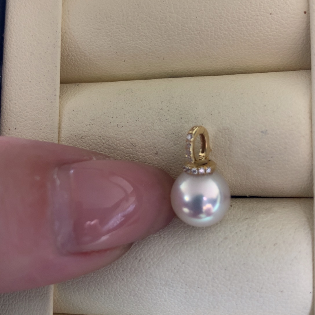 海水珍珠18K金镶嵌颈饰