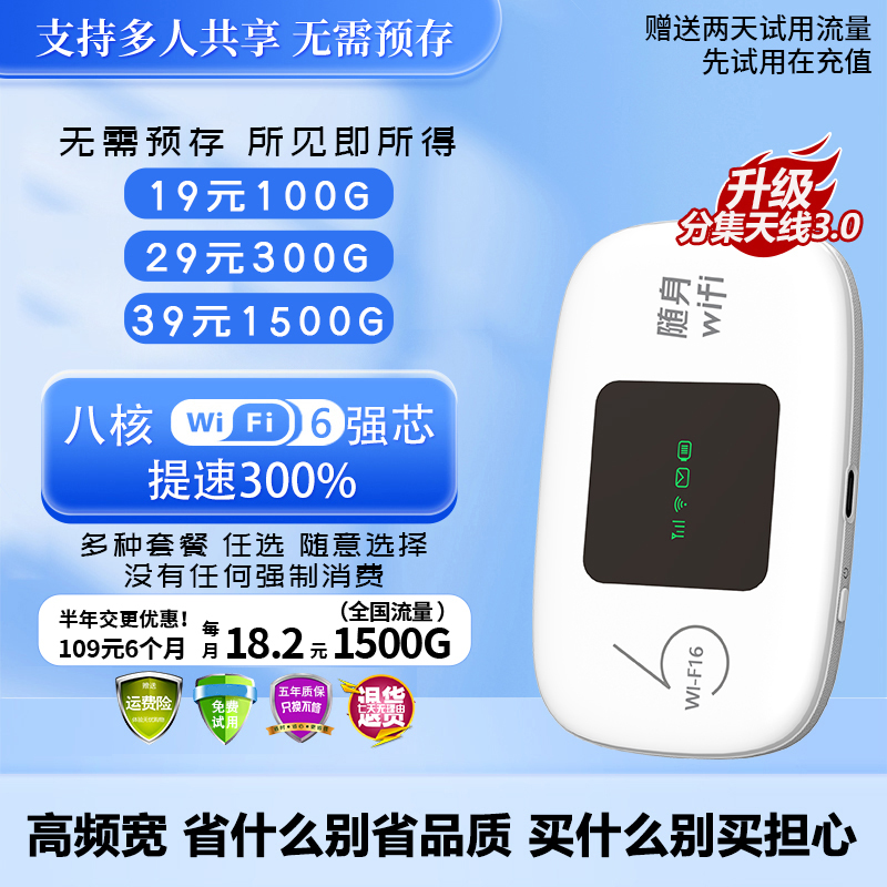 wifi6随身wifi2025新款新款移动wifi车载网络专用wifi路由器无线