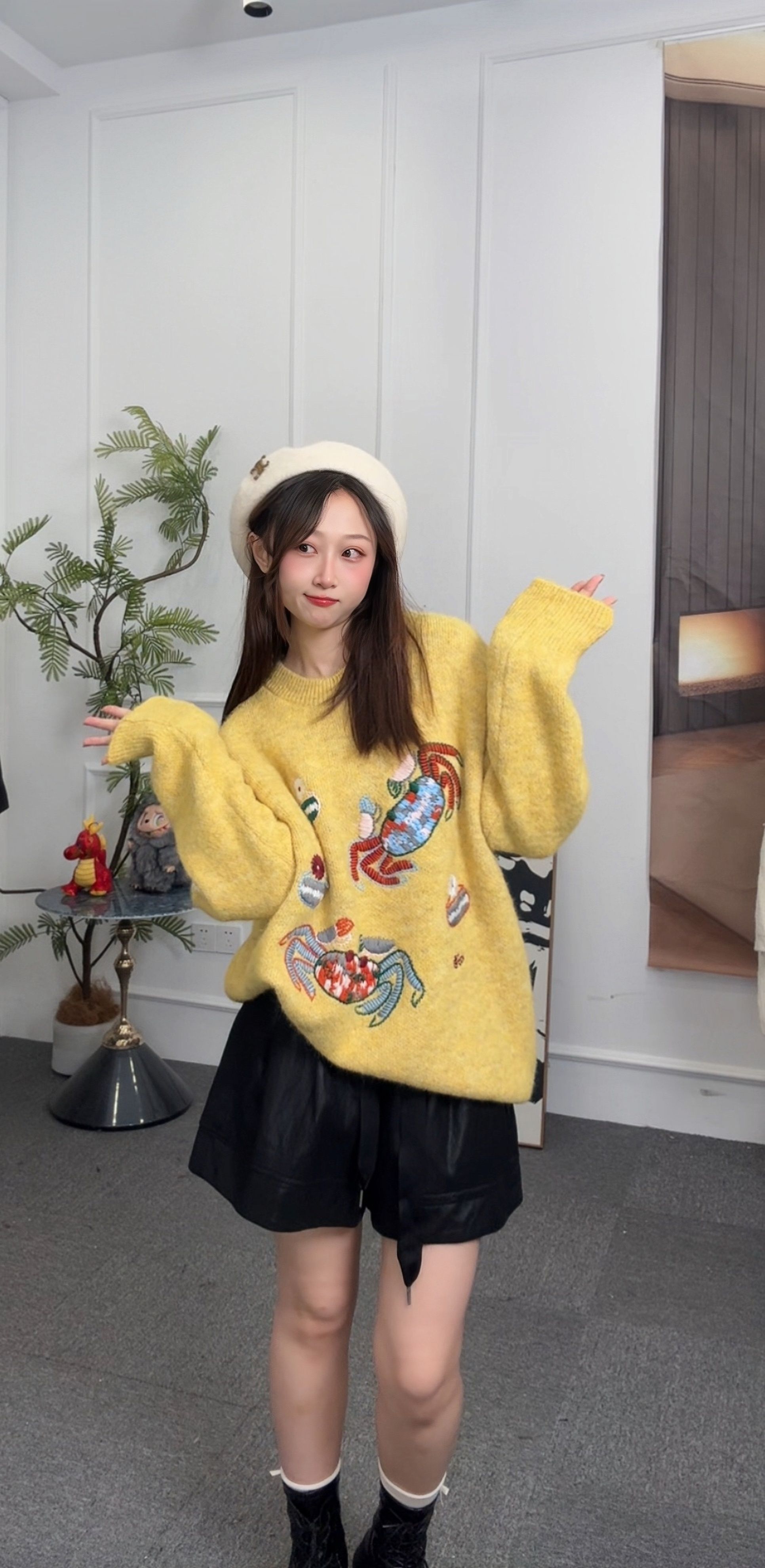 【壹壹专属】时尚宽松休闲百搭毛衣MY2633