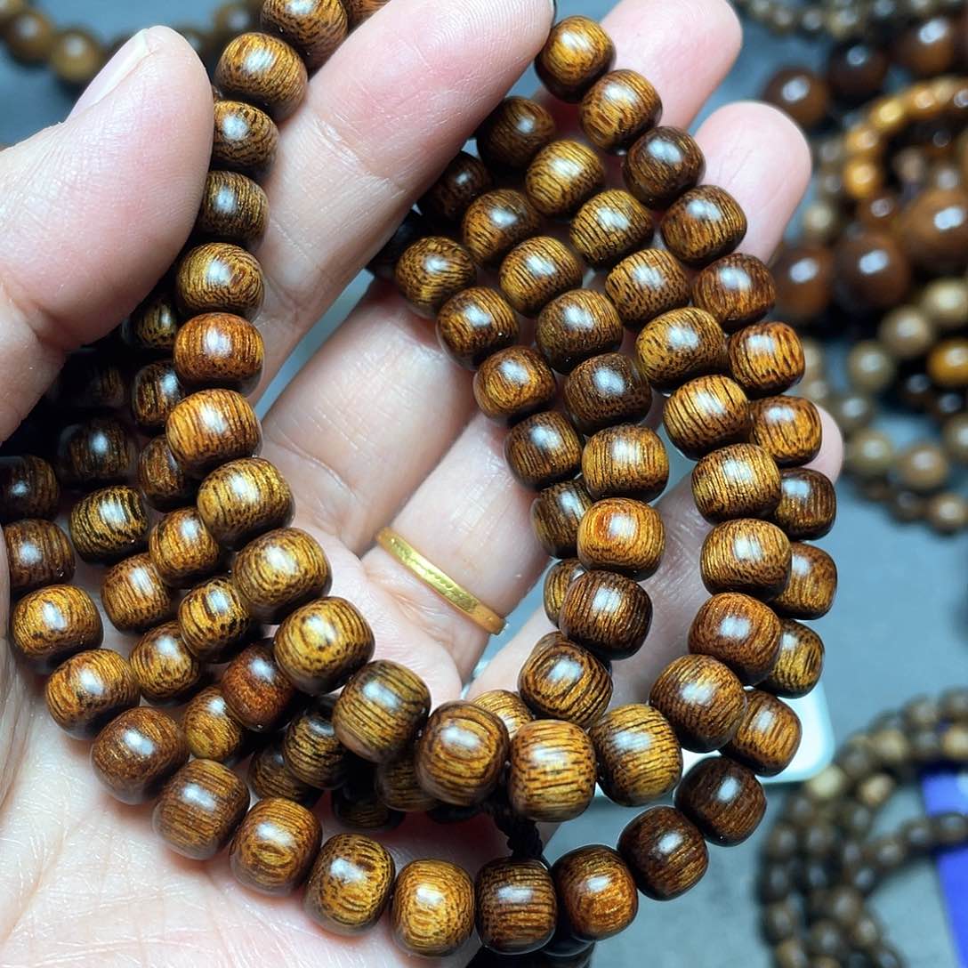 沉香手串雪*财富森红土0.8