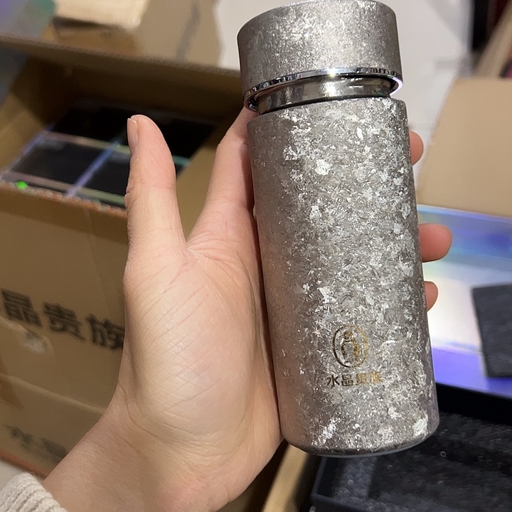 水晶贵族纯钛保温杯没有网220220星空银色