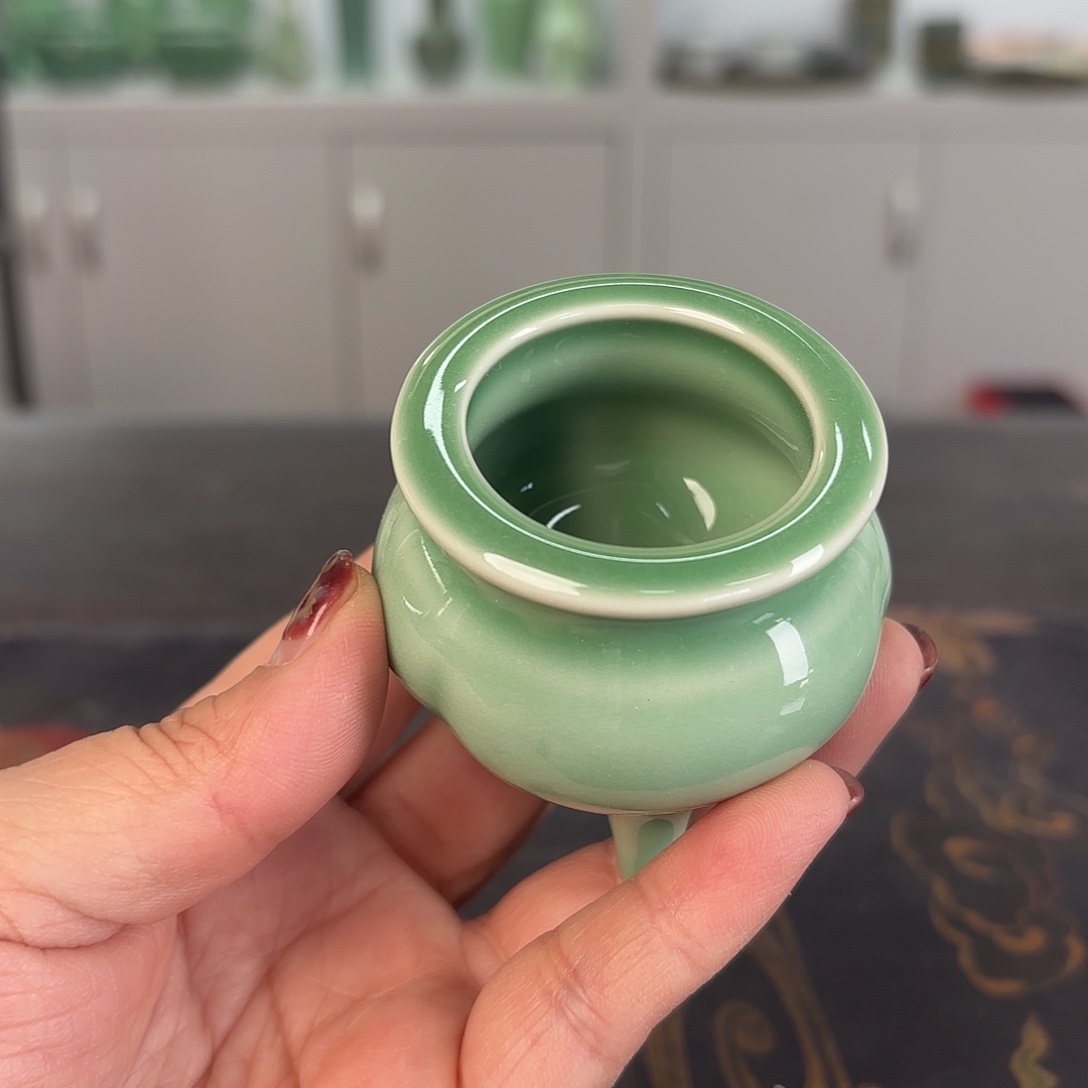龙泉云间青瓷小米茶器