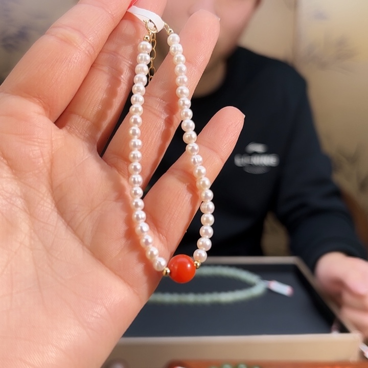 查罗石手串合金手钏