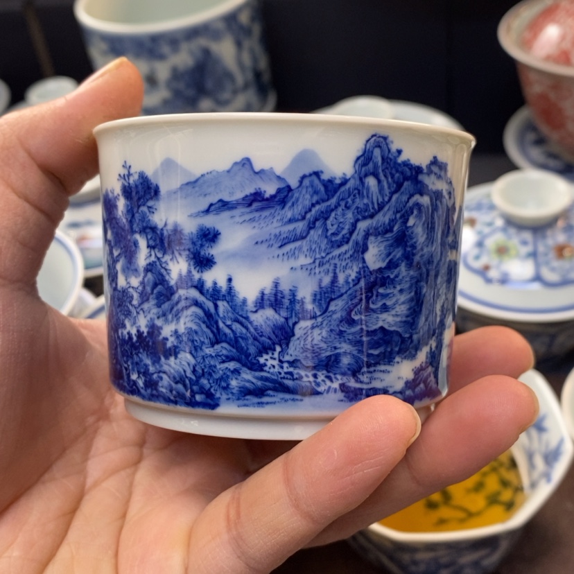 【闪购商品】景德镇青花主人杯