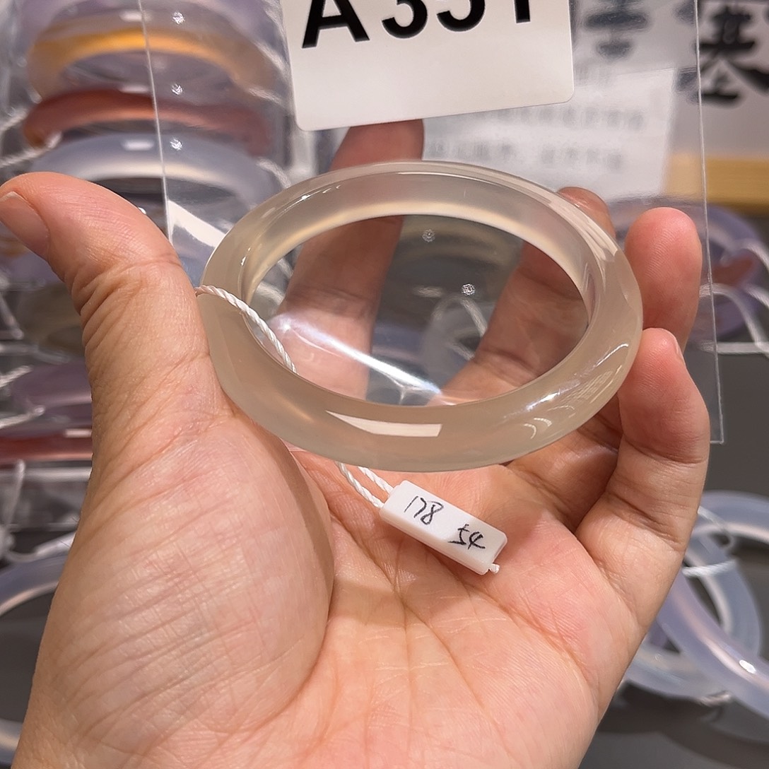 手镯玛瑙/玉髓未镶嵌无***畏54-351