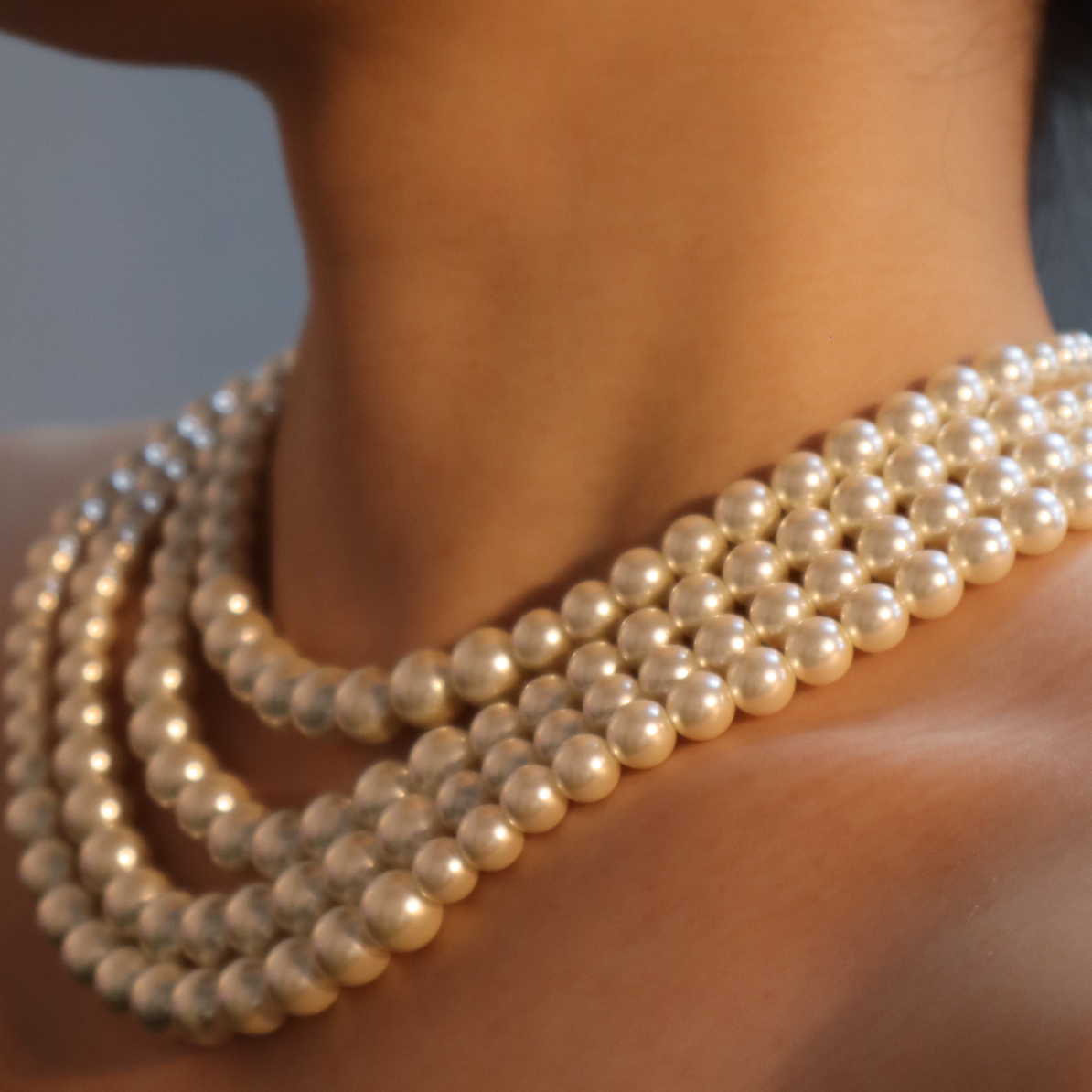 铜合金项链 中古复古宫廷风项链时尚百搭手工气质轻奢古风欧美C