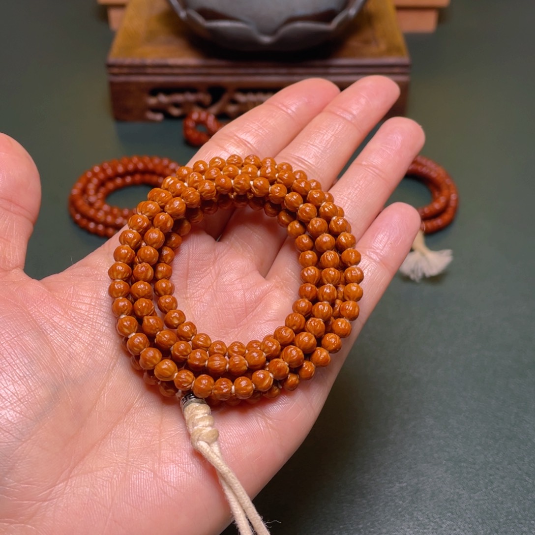 柏香籽/百香籽吊坠莲花金豆