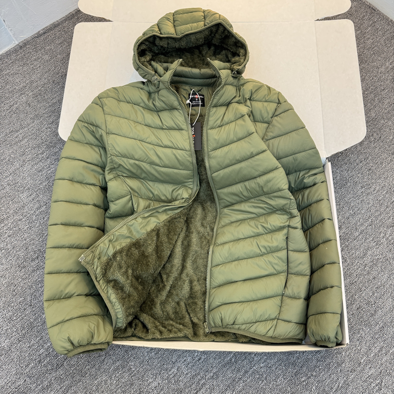 排骨棉服！防泼水+内里长绒毛！冬季外贸连帽棉服棉衣