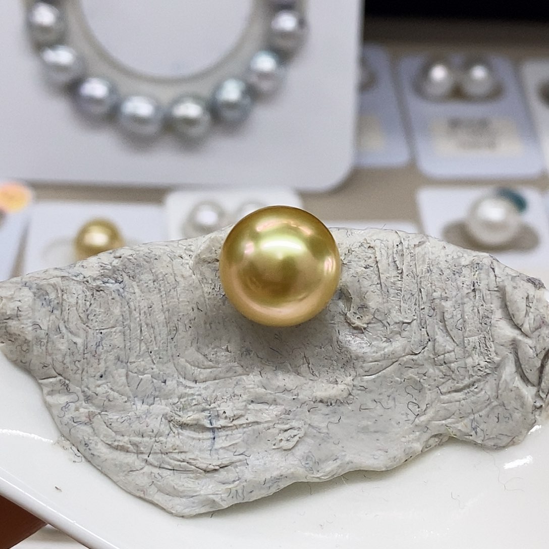 未镶嵌金珠12➕特价不退换海水珍珠