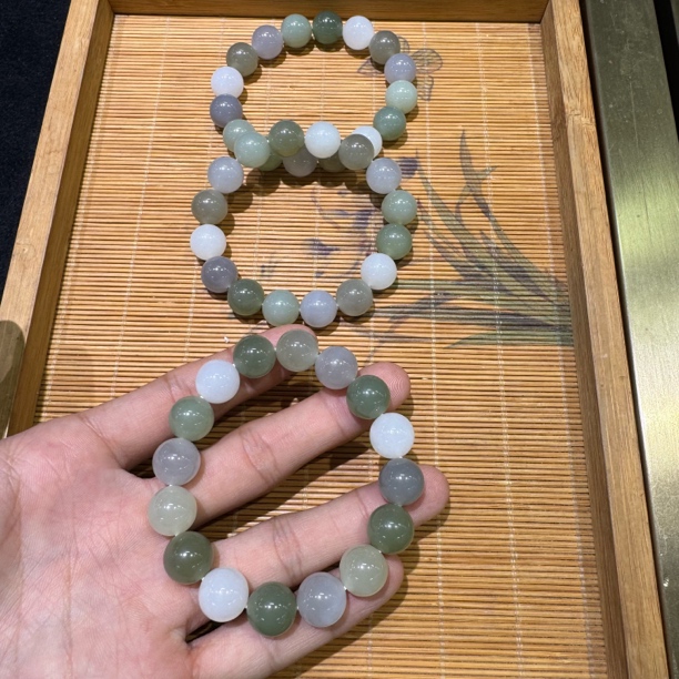 和田玉多宝手串12mm多样性拍一发一