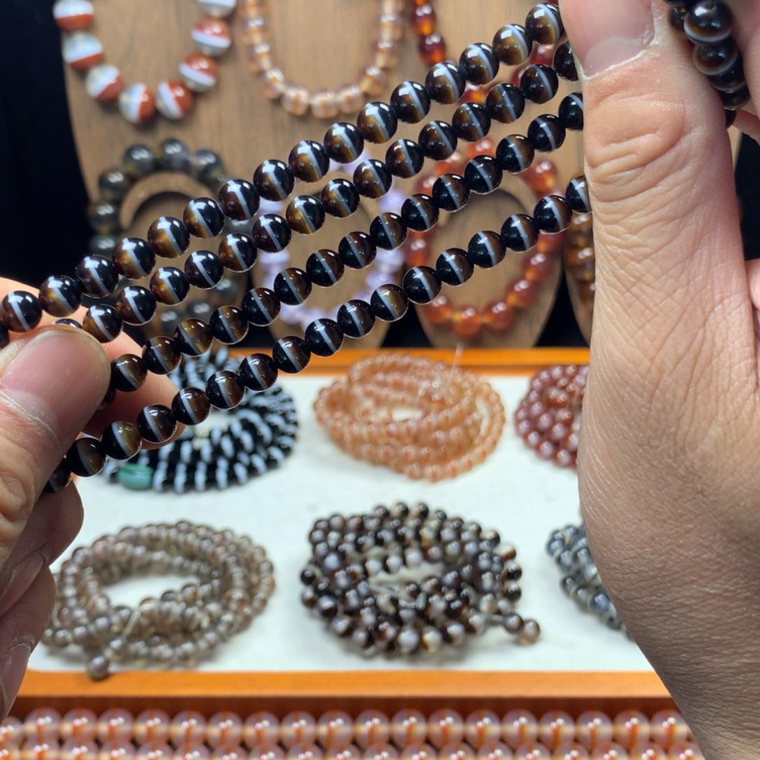 玛瑙/玉髓未镶嵌手链糖一线