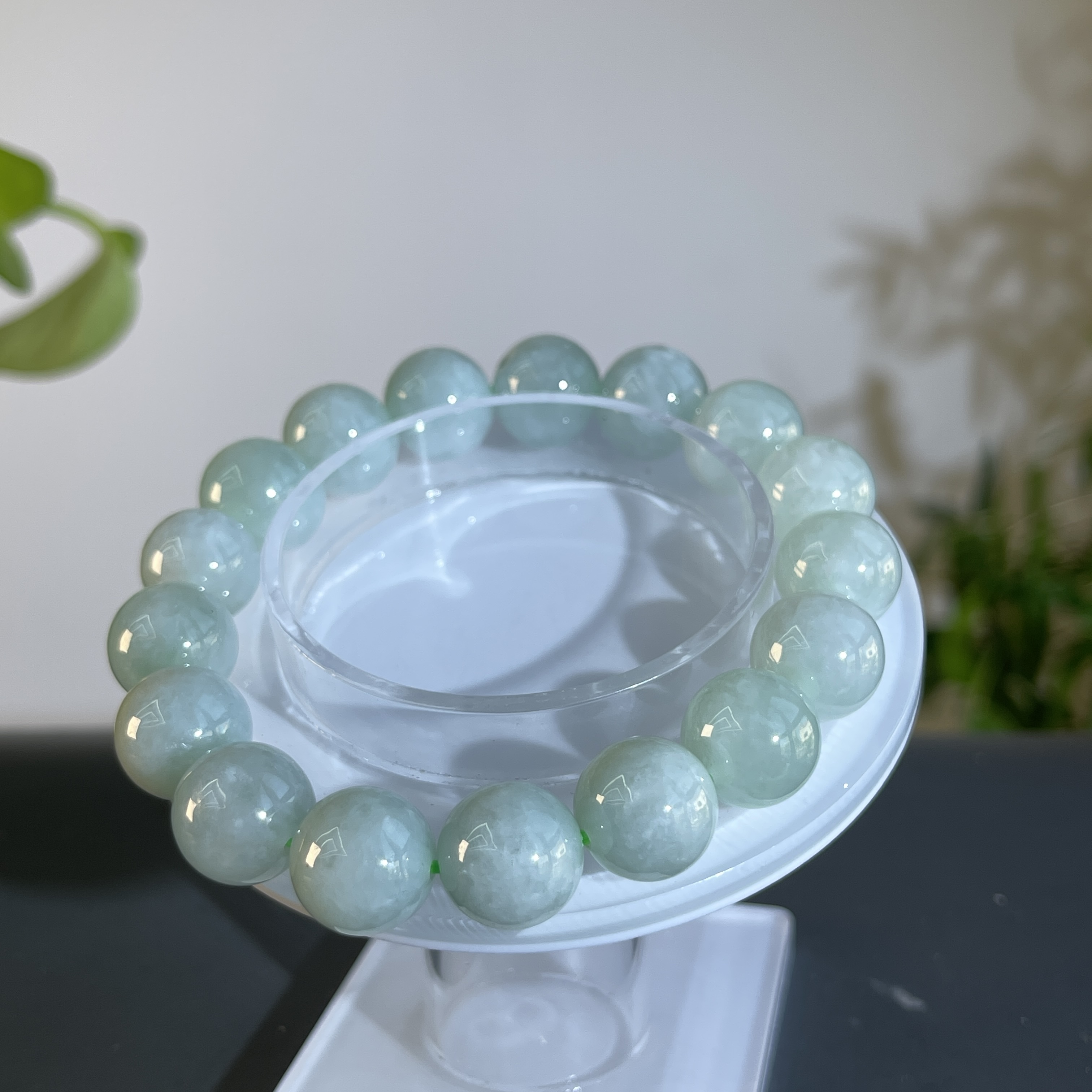 JXA10-26   天然缅甸A货翡翠   翡翠手串