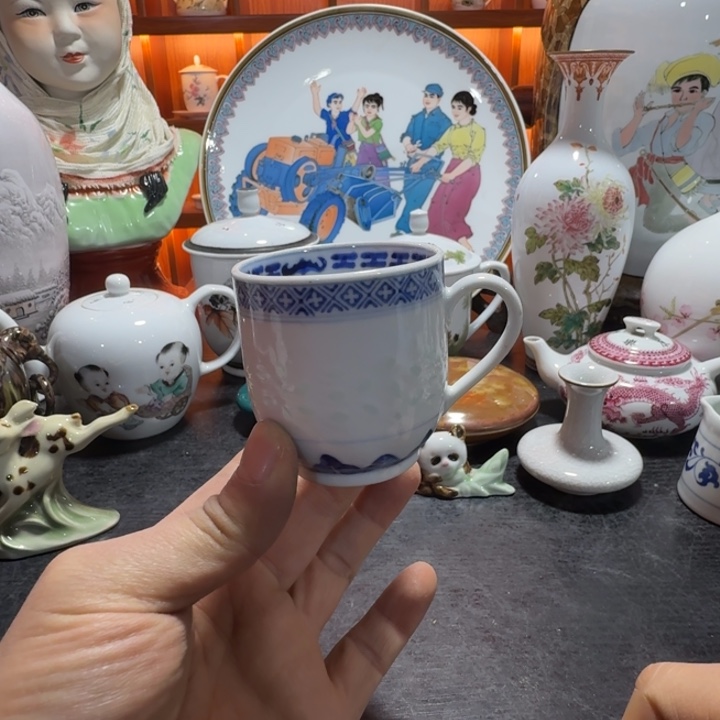 吖***甲摆件陶景德镇陶瓷艺术