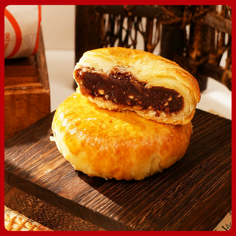 【酥语传心】黄庄酥皮月饼苏式月饼传统手工脆巧克力馅料