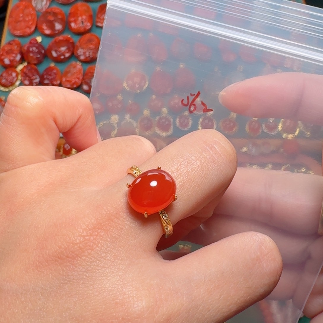 南红玛瑙南红银S925镶嵌