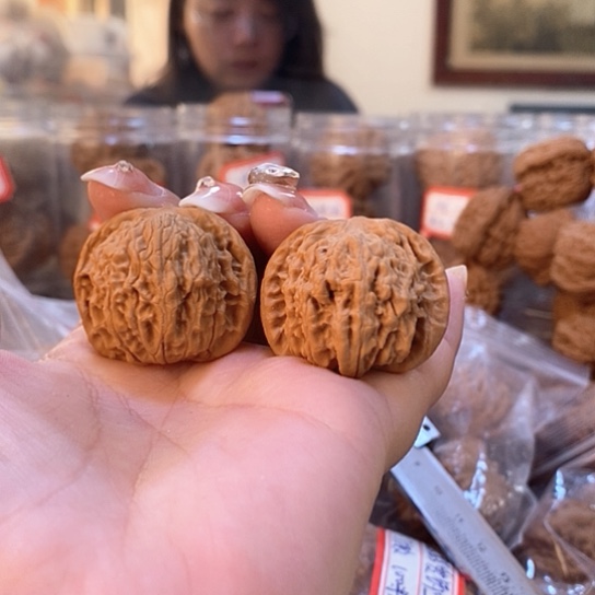 文玩核桃吊坠34红豆