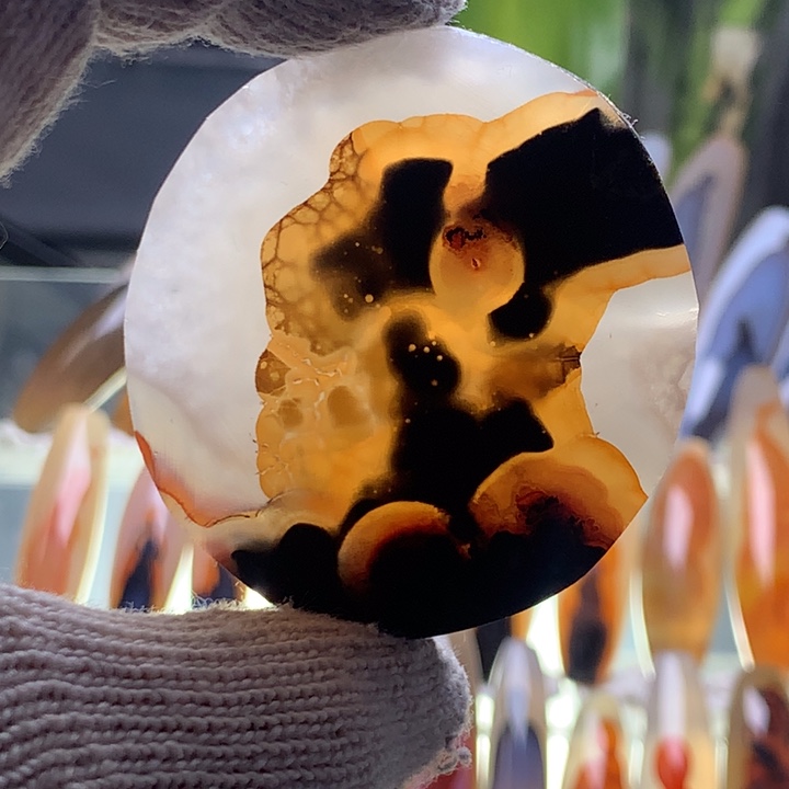 未镶嵌玛瑙/玉髓珠宝半成品128