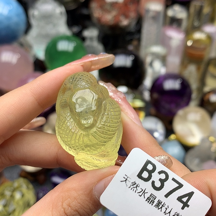 水晶摆件未镶嵌手把件