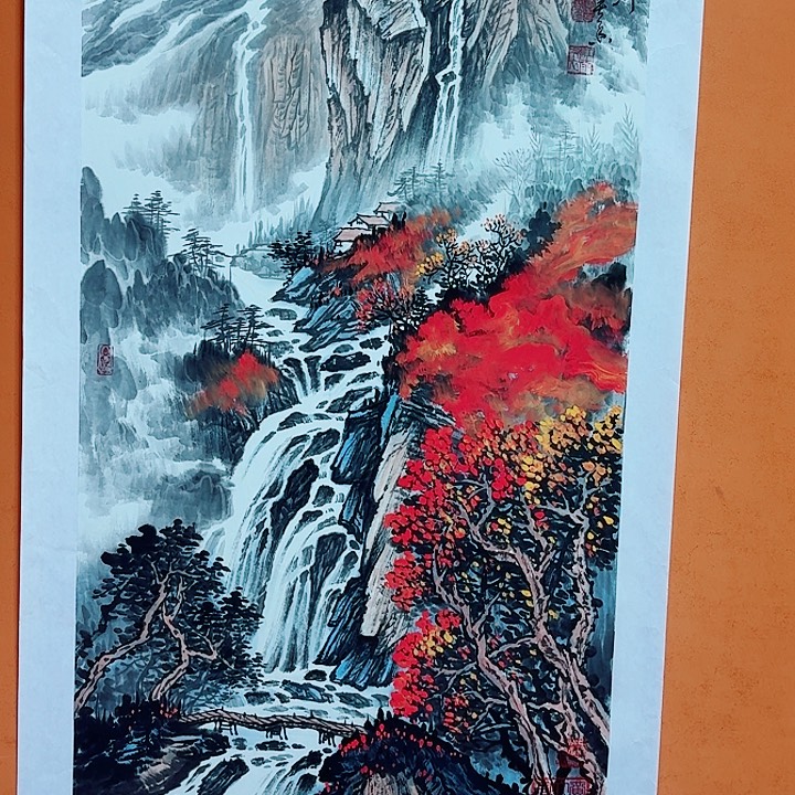 国画黄春香锦绣山河98x50