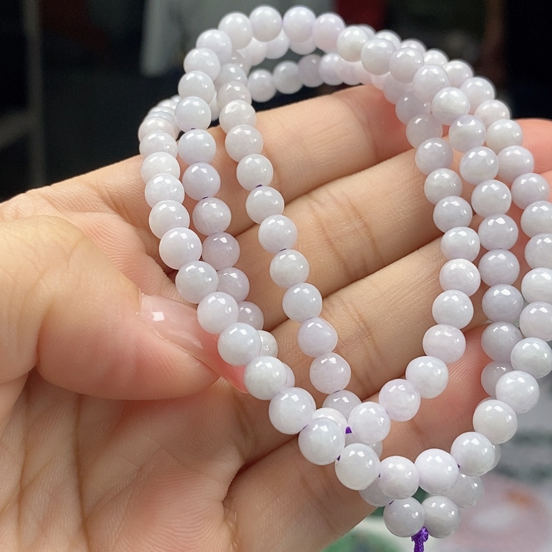 翡翠未镶嵌颈饰翡翠珠链