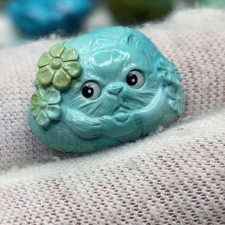 绿松石未镶嵌天然原矿 地大质检