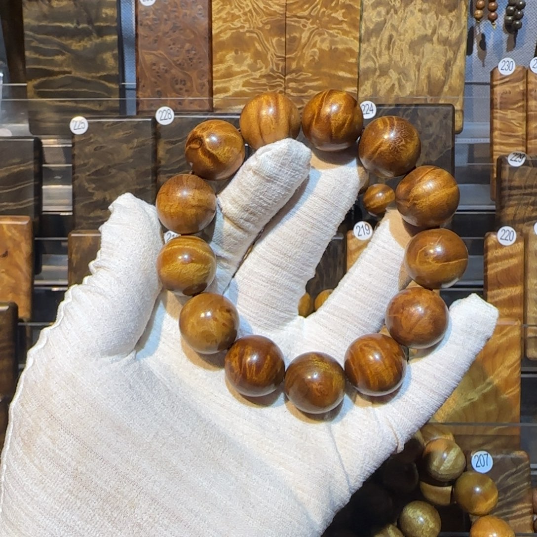 单***侠楠木（金丝楠）手串/手链金丝楠木小叶桢楠枯木1.8