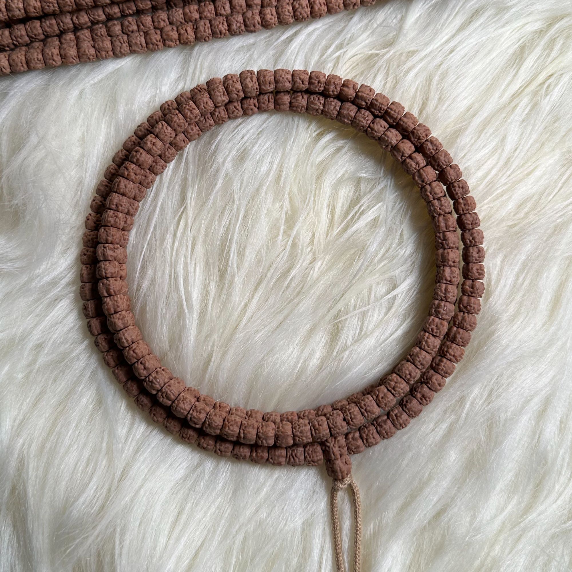 A7精工原色佛手龙切小金刚菩提手串108长串尺寸6+mm