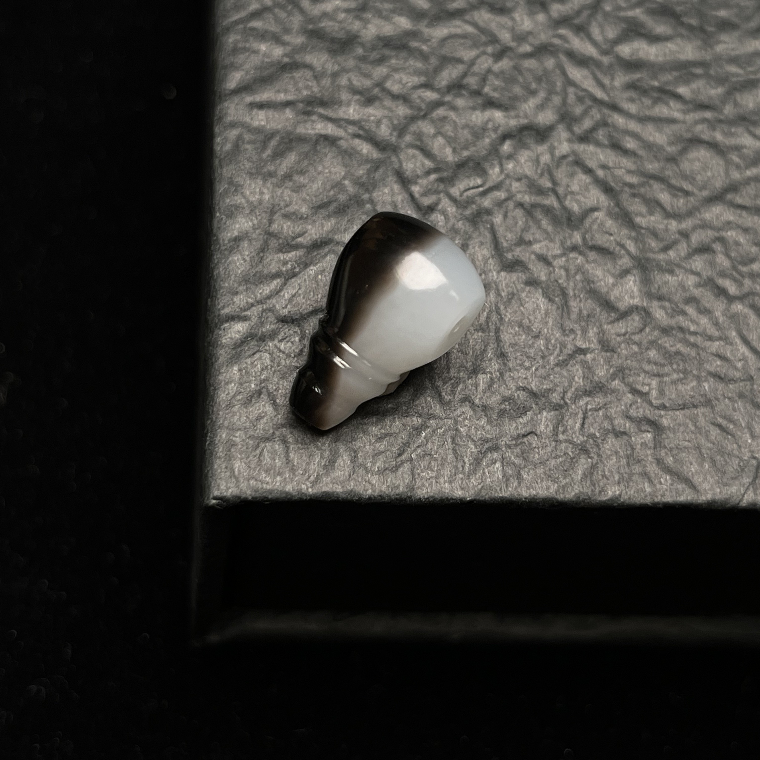 青花和田玉三通 9.5mm 全品无暇
