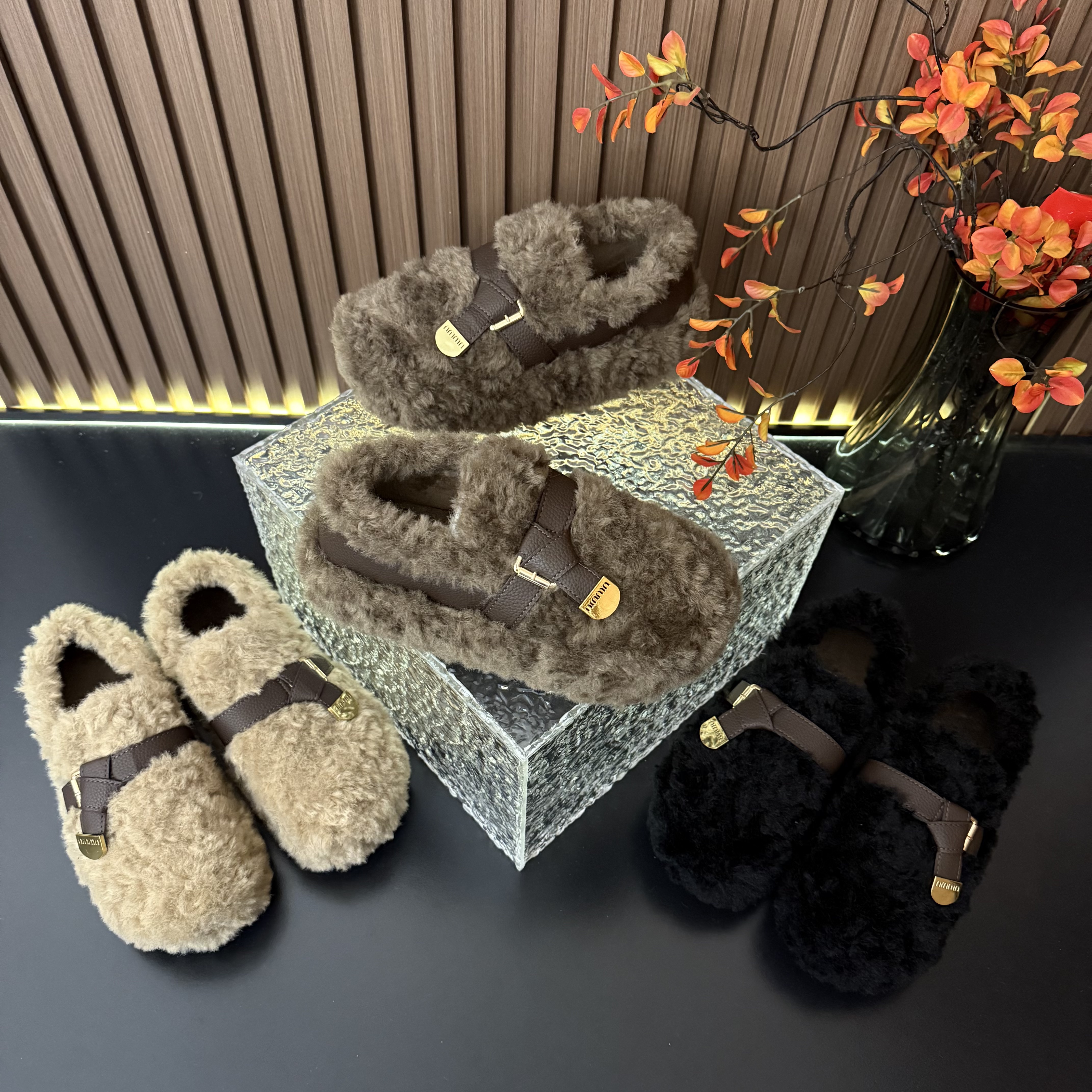 厚底增高毛毛拖鞋女外穿2025年秋冬新款高级感毛绒包头半拖一脚蹬