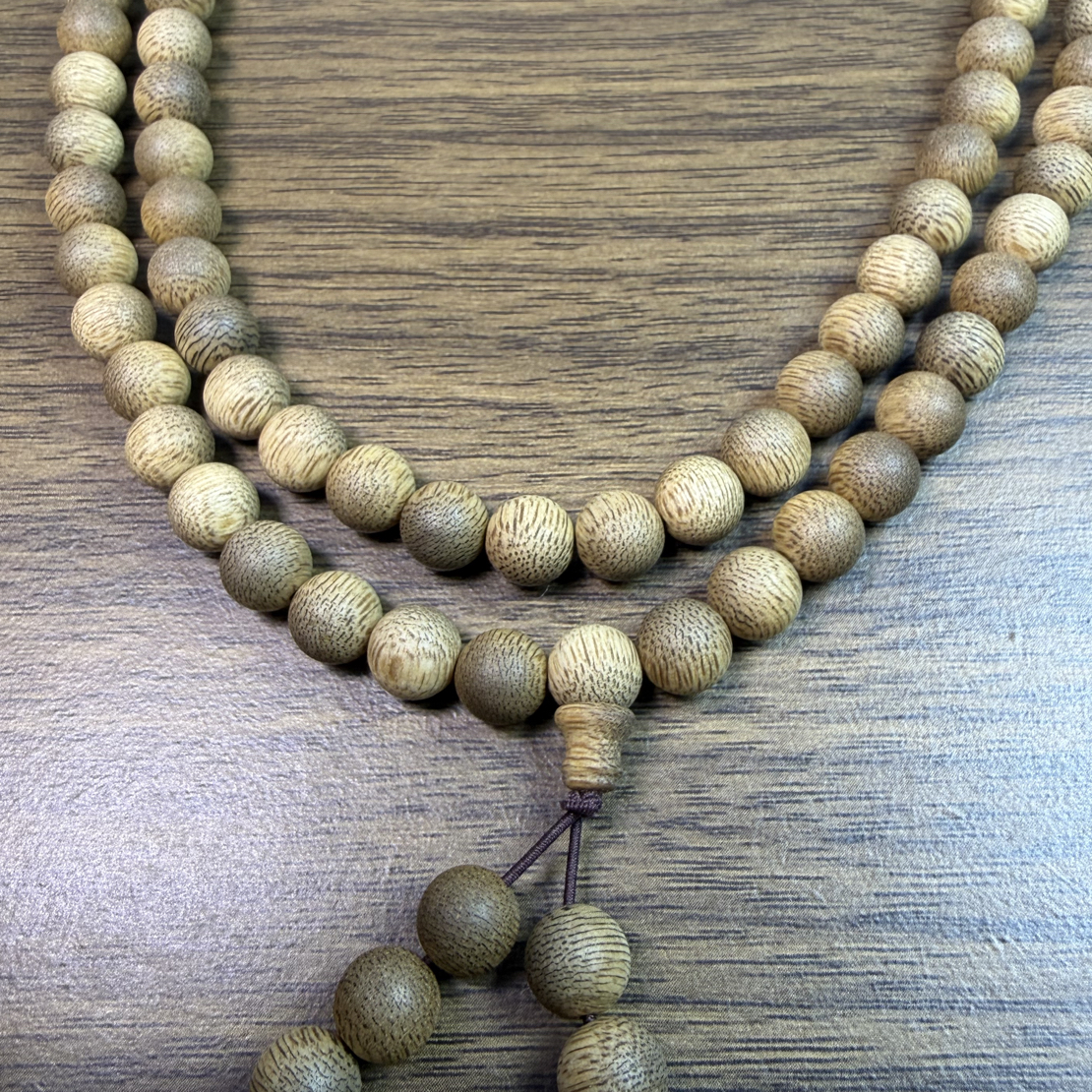 沉香沉香海南沉香黄油格8mm圆株108多圈手串多样性发一