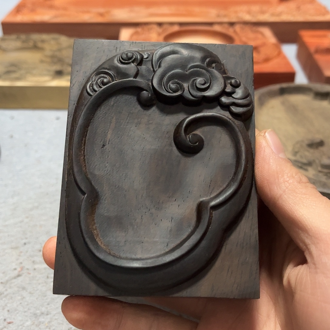 *****风车木（黑檀木）瑕疵底座