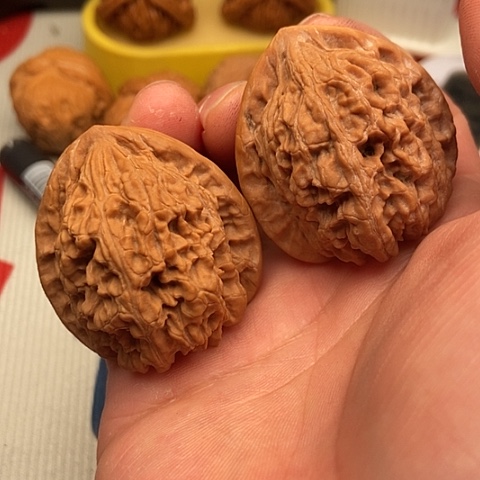 ****猫文玩核桃把件南将石