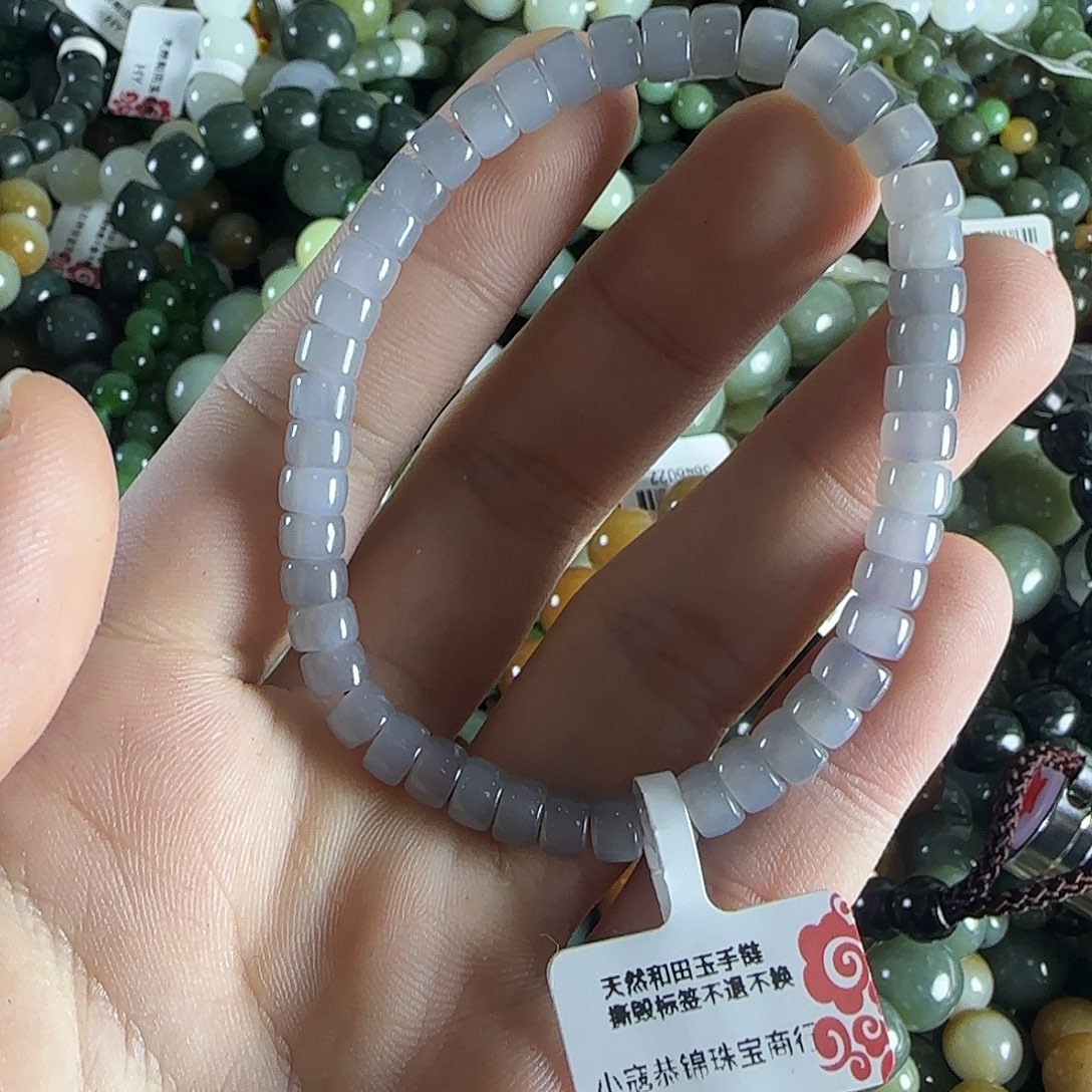 和田玉手链未镶嵌56