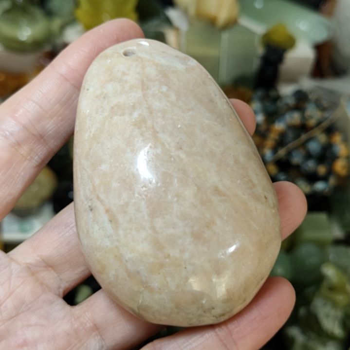 岫玉未镶嵌微瑕手把